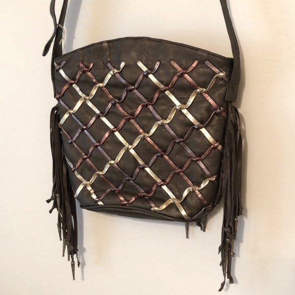Viva Bags of California Handbags - Viva Bags of California Tassled Cross Body Small